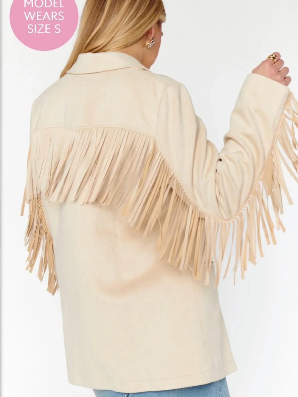 Show Me Your MuMu Cream Fringe Blazer - Picture 2 of 5